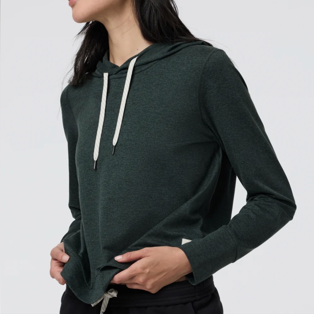 Vuori Halo Dark Green Hoodie for Women